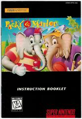 Manual | Packy and Marlon Super Nintendo