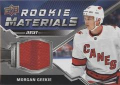 Morgan Geekie #RM-MG Hockey Cards 2020 Upper Deck Rookie Materials Prices