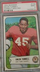 Emlen Tunnell [Correct Spelling] Football Cards 1954 Bowman Prices