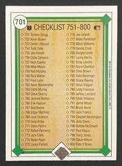 Checklist 751-800 [Odibbe Error] #701 Baseball Cards 1989 Upper Deck Prices