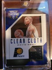 David West Basketball Cards 2014 Panini Totally Certified Clear Cloth Jersey Prices