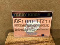 Back | Terry Kirby Football Cards 1994 Action Packed Fantasy Forecast