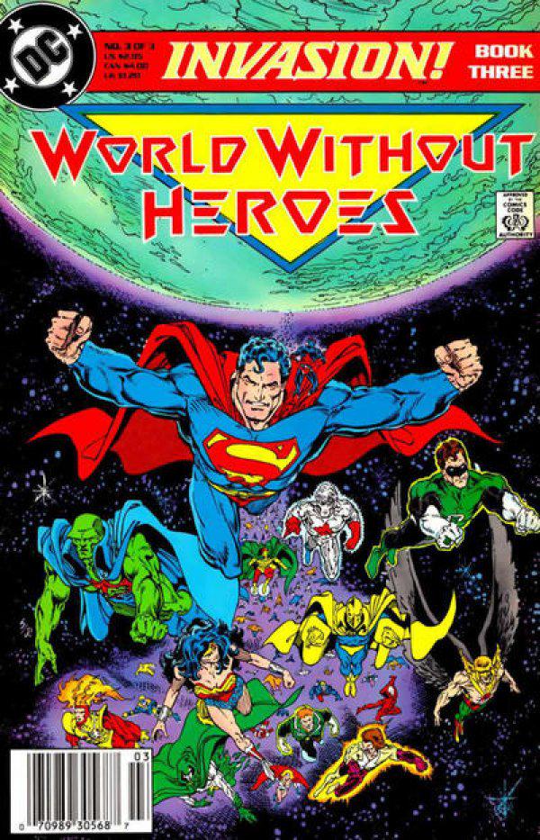 Invasion: World Without Heroes [Newsstand] #3 (1989) Comic Books Invasion