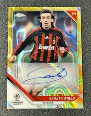 Andrea Pirlo [Gold Lava Refractor] #CA-AP Soccer Cards 2021 Topps Chrome UEFA Champions League Autographs Prices