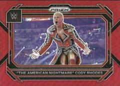 The American Nightmare' Cody Rhodes [Ruby Wave] #1 Wrestling Cards 2023 Panini Prizm WWE Prices