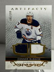 Connor McDavid [Material Gold] Hockey Cards 2021 Upper Deck Artifacts Prices