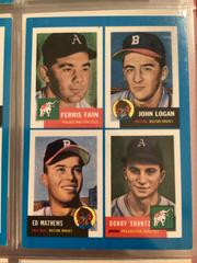 Fain, Logan, Mathews, Shantz Baseball Cards 1992 Bazooka Prices
