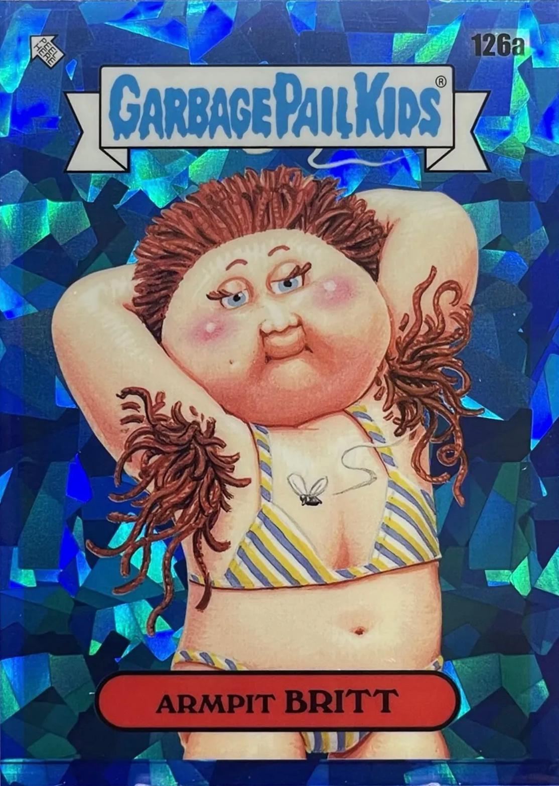 ARMPIT BRITT #126a Garbage Pail Kids 2021 Sapphire