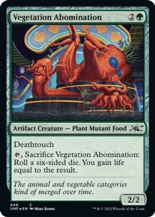 Vegetation Abomination [Galaxy Foil] Magic Unfinity