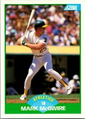 Mark McGwire #3 Baseball Cards 1989 Score Prices