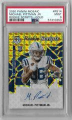 Michael Pittman Jr. [Gold] #RS14 Football Cards 2020 Panini Mosaic Rookie Scripts Prices
