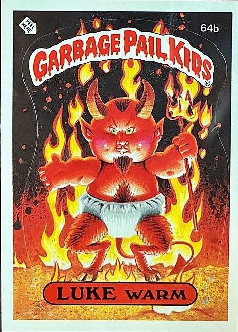 LUKE Warm [Glossy] #64b 1985 Garbage Pail Kids