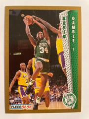 Kevin Gamble #15 Basketball Cards 1991 Fleer Prices