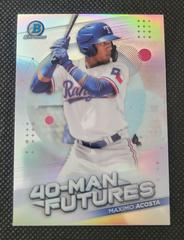 Maximo Acosta Baseball Cards 2021 Bowman Chrome 40 Man Futures Prices