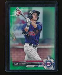 Alex Kirilloff [Green] Baseball Cards 2017 Bowman Prospects Prices
