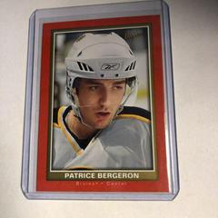 Patrice Bergeron [Red] Hockey Cards 2005 Upper Deck Bee Hive Prices