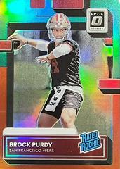 Brock Purdy [Optic Preview Red Green] Football Cards 2022 Panini Donruss Prices