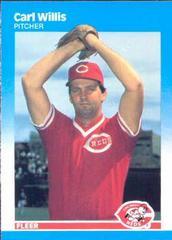 Carl Willis #218 Baseball Cards 1987 Fleer Glossy Prices