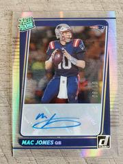 Mac Jones [Autograph Holo Silver] #55 Football Cards 2021 Panini Clearly Donruss Prices