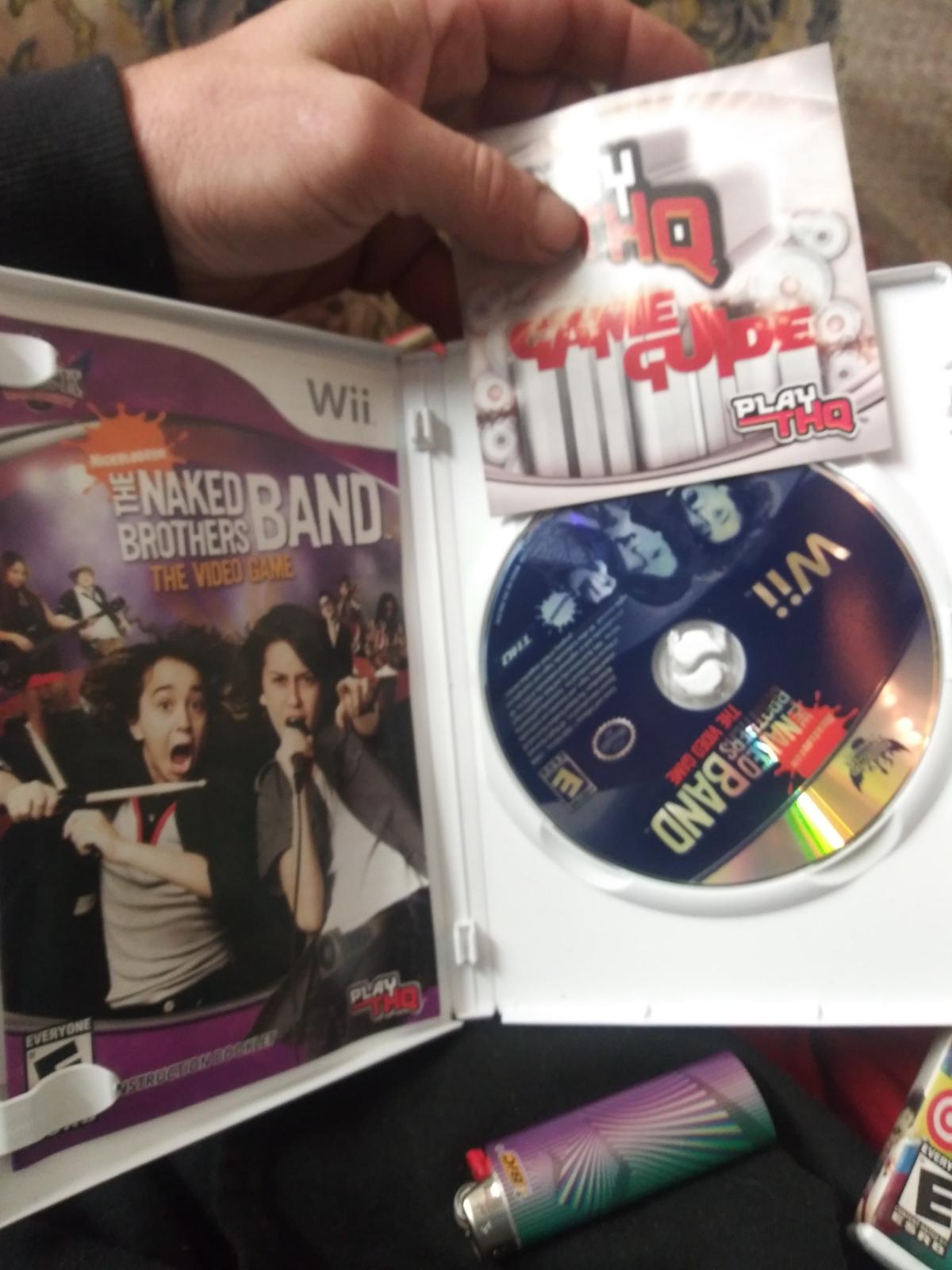 The Naked Brothers Band Item Box And Manual Wii