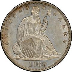 1869 [PROOF] Coins Seated Liberty Half Dollar Prices