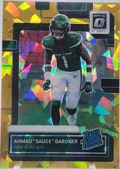 Ahmad 'Sauce' Gardner [Optic Preview Gold Ice] #P-328 Football Cards 2022 Panini Donruss Prices