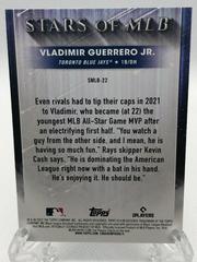 Back Of Card | Vladimir Guerrero Jr. Baseball Cards 2022 Topps Stars of MLB