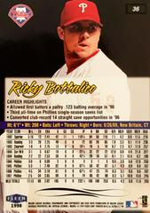 Rear | Ricky Bottalico Baseball Cards 1998 Ultra