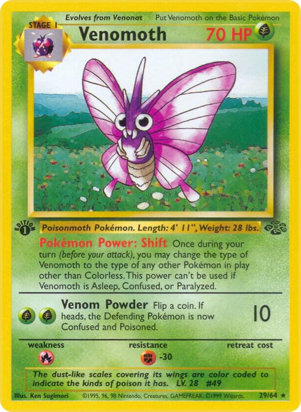 Venomoth [1st Edition] #29 Pokemon Jungle