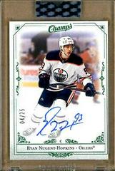 Ryan Nugent Hopkins [Green] Hockey Cards 2020 Upper Deck Clear Cut Champs Autographs Prices