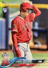 Shohei Ohtani [Hand on Helmet] Baseball Cards 2018 Topps Prices