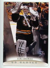 Tim Thomas Hockey Cards 2011 Upper Deck Canvas Prices