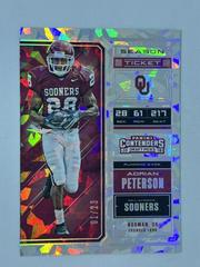 Adrian Peterson [Cracked Ice] #4 Football Cards 2018 Panini Contenders Draft Picks Prices