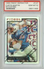 Curtis Martin [Refractor w/Coating] Football Cards 1996 Topps Finest Prices