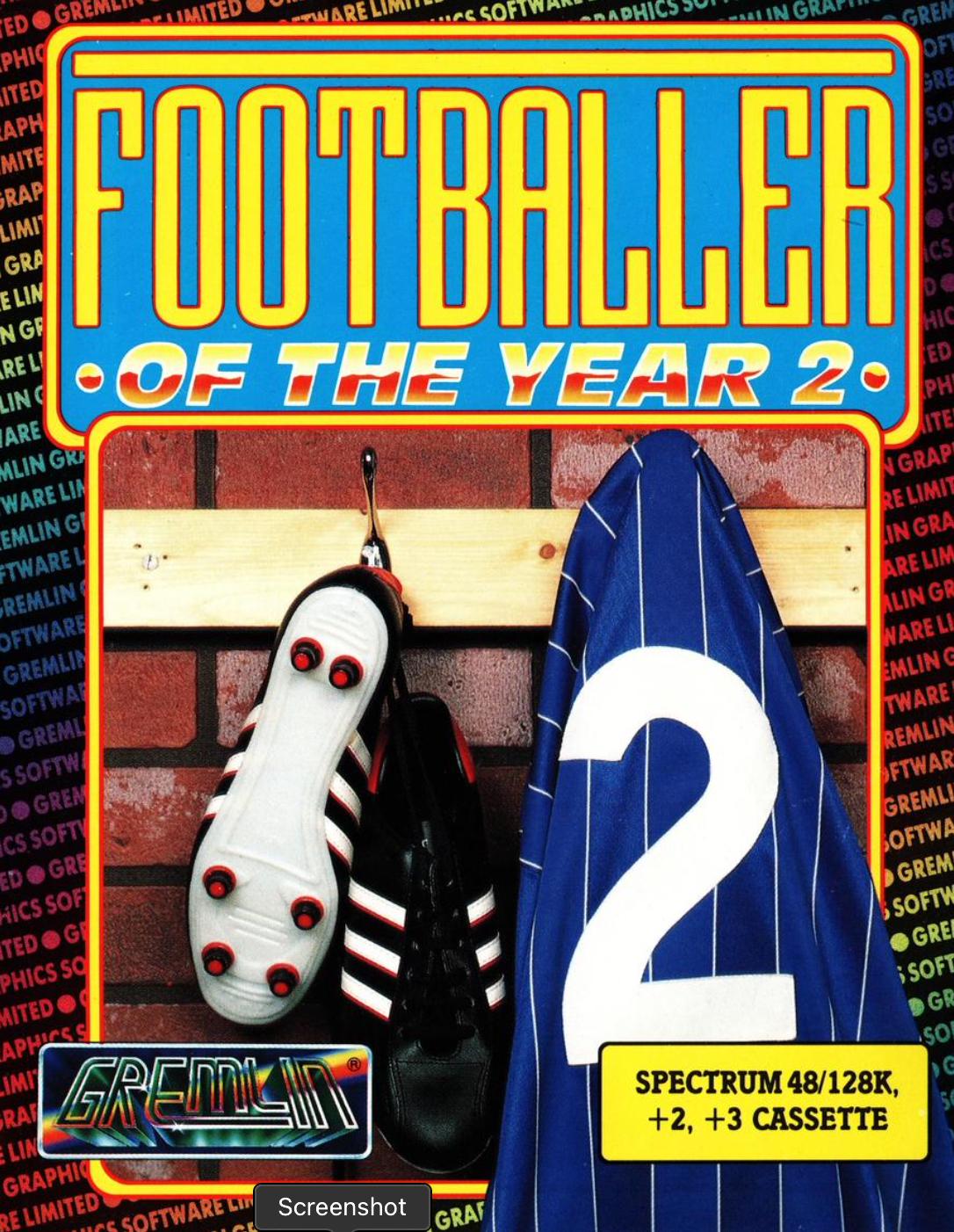 Footballer of the Year 2 ZX Spectrum