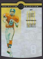 Jeff Lewis [Die Cut] #43 Football Cards 1996 SP Holoview Prices