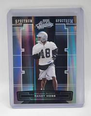 Randy Moss [Spectrum Silver] Football Cards 2005 Playoff Absolute Memorabilia Prices