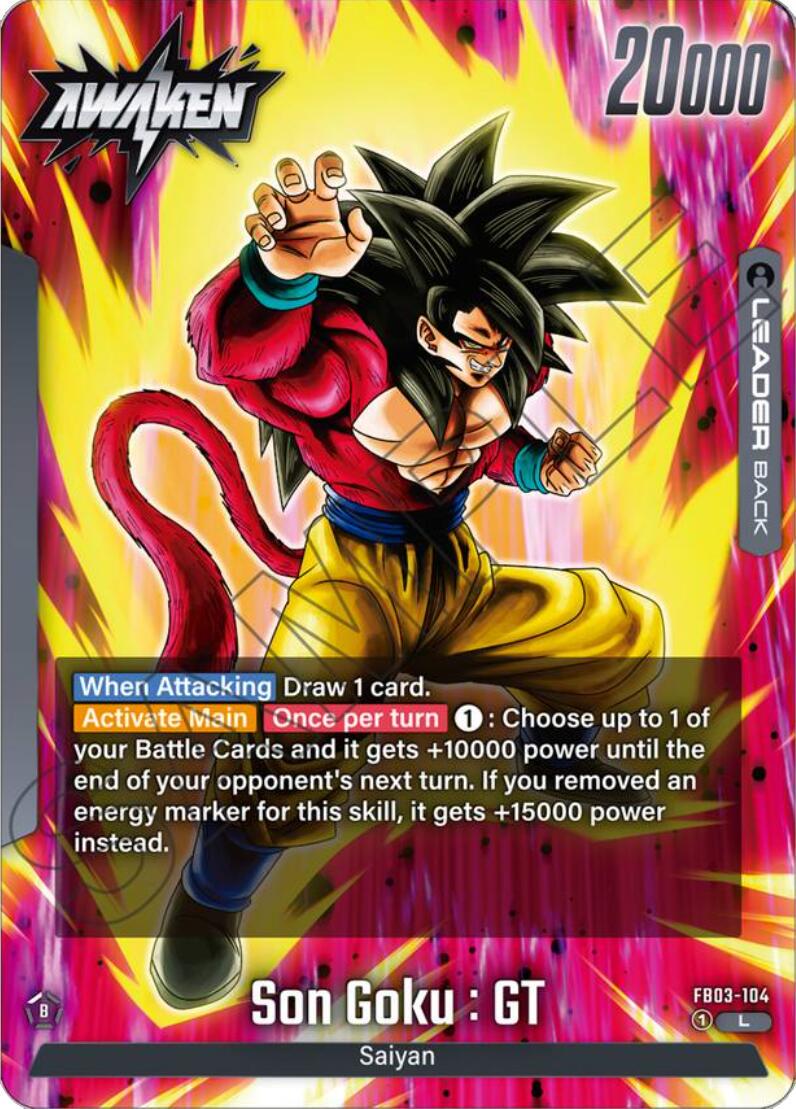 Son Goku : GT FB03-104 Dragon Ball Fusion World Raging Roar