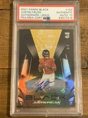 Justin Fields [Autograph Gold] Football Cards 2021 Panini Black Prices