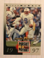 Steve McNair Football Cards 1997 Pinnacle X Press Pursuit of Paydirt Prices