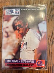 Jack Elway [World League] Football Cards 1991 Pro Set Prices