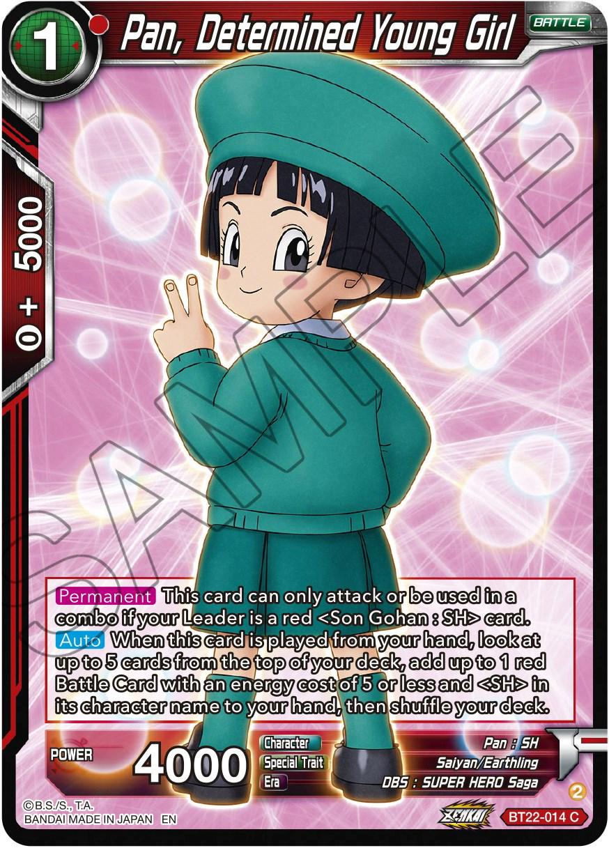 Pan, Determined Young Girl BT22-014 Dragon Ball Super Critical Blow