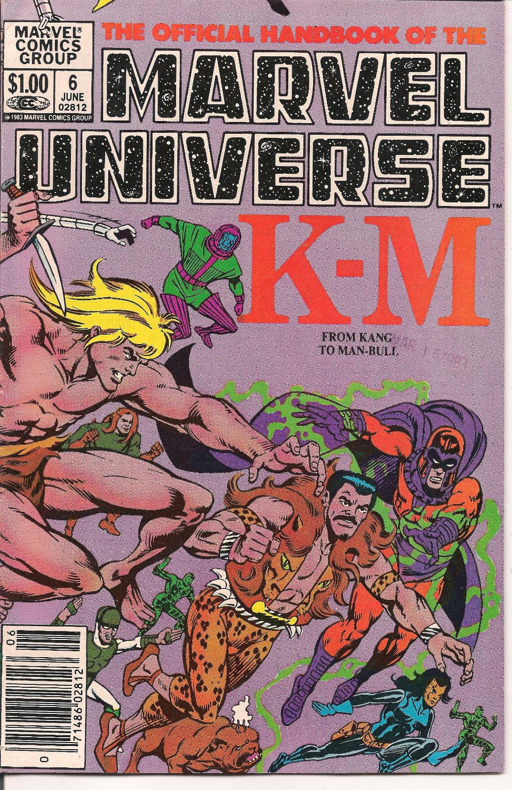 Official Handbook Of The Marvel Universe [Newsstand] #6 (1983) Comic Books Official Handbook of the Marvel Universe