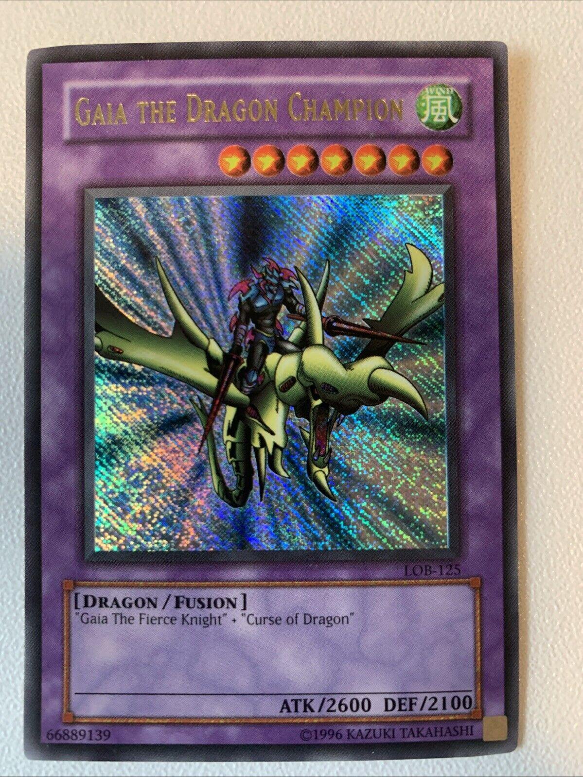 Gaia The Dragon Champion [Misprint] LOB-125 Precios | YuGiOh Legend of ...
