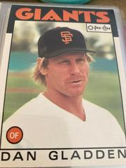 Dan Gladden #336 Baseball Cards 1986 O Pee Chee Prices