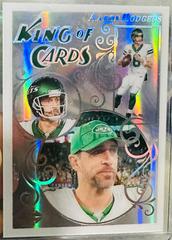 Aaron Rodgers [Rainbow] #1 Football Cards 2023 Panini Illusions King of Cards Prices