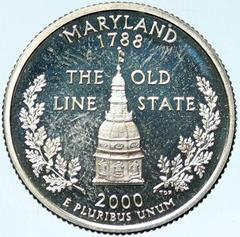 2000 S [SILVER MARYLAND PROOF] Coins State Quarter Prices