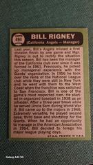 Back  | Bill Rigney Baseball Cards 1967 Topps
