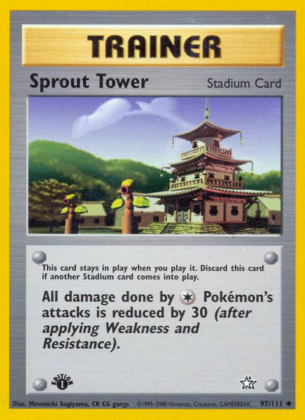 Sprout Tower [1st Edition] #97 Pokemon Neo Genesis