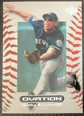 Jeromy Burnitz #12 Baseball Cards 2000 Upper Deck Ovation Prices